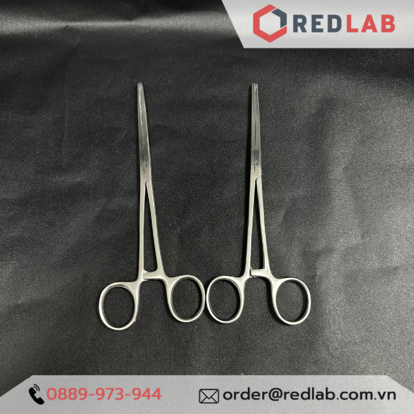 Pen / panh kẹp thẳng / cong Pakistan 12 14 16 18 20 24 cm, không mấu, có gờ, dùng trong lab thí nghiệm, có VAT