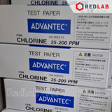 Giấy thử Clo 25-200 ppm ADVANTEC 08010020 Chlorine test paper (hộp 300 tờ) có VAT