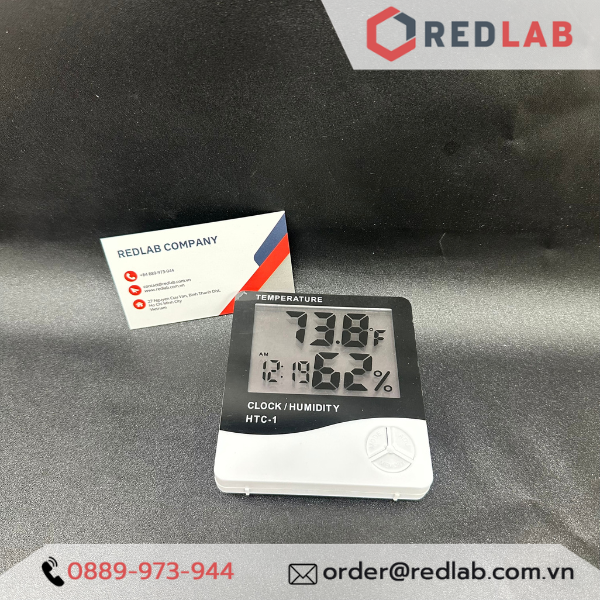 Nhiệt ẩm kế điện tử HTC-1 màn hình LCD, đo từ  - 10°C đến +50°C, 10% RH đến 90% RH, có VAT