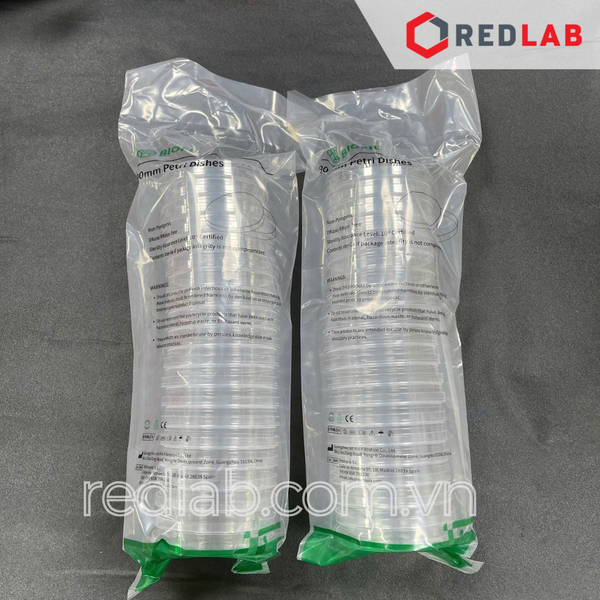 [Gói 20 cái Tiệt trùng] Đĩa Petri nhựa 90x15mm MCD110090 hãng JET Biofil, có VAT