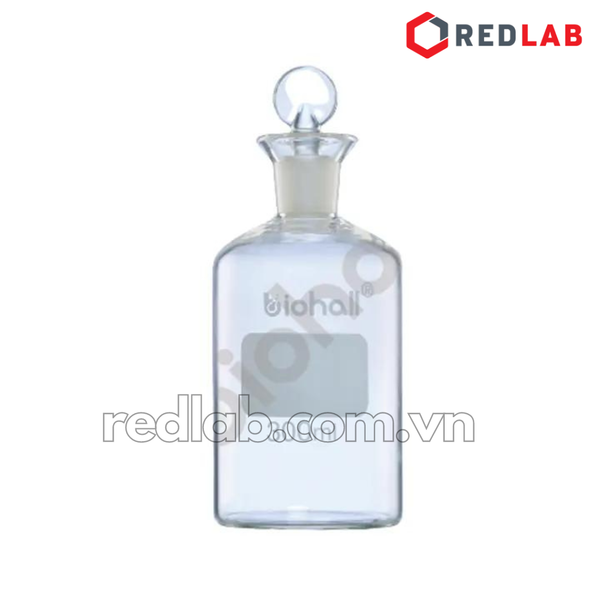 Chai BOD BIOHALL class A 60 125 300 1000 2000 ml, BOD Bottles, miệng loe nút nhám, có VAT