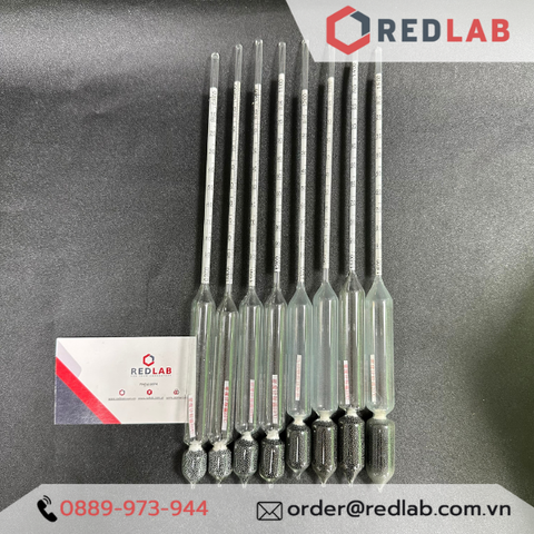 Tỷ trọng kế đo khối trọng riêng chất lỏng ONELAB nhiều thang đo từ 0.6  -  2.0 hydrometer-Redlab
