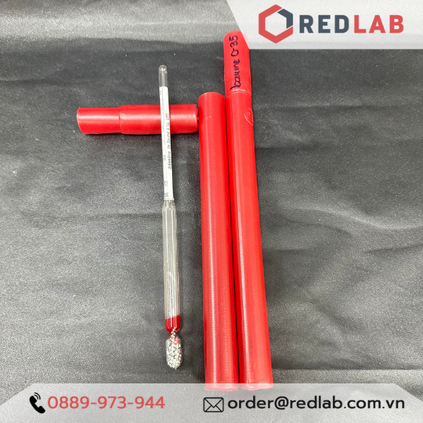 Baume kế thuỷ tinh Việt Nam thang đo 0-35, 0-70°Bé (kết quả tương đối, mang tính tham khảo) có VAT