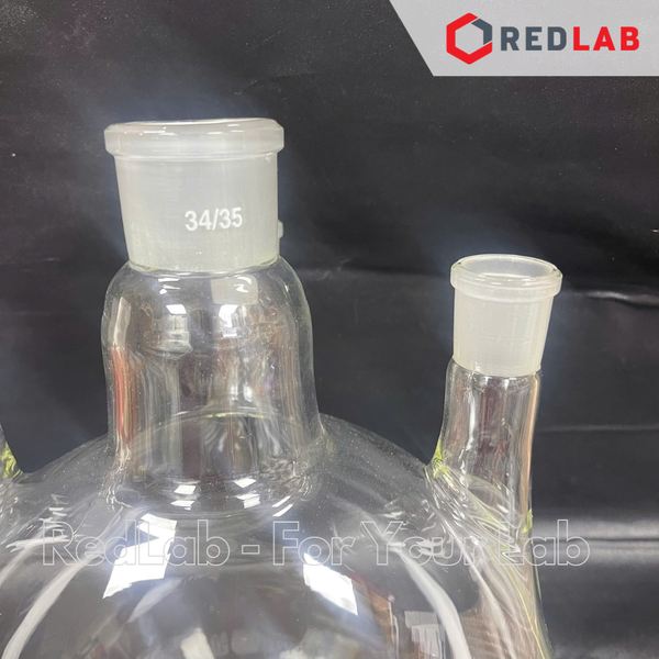 Bình cầu đáy tròn 4 cổ nhám BIOHALL 250 500 1000 ml 2L 5L 10L 20L - 19/26 24/29 29/32 34/35 45/40 55/44, có VAT