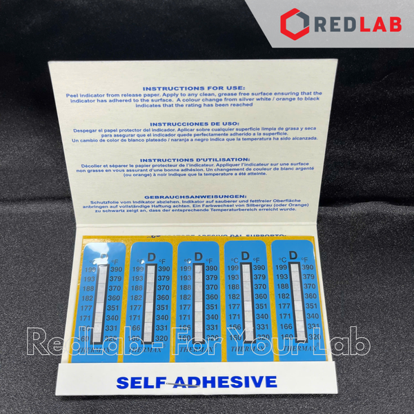 Dụng cụ kiểm tra nhiệt độ Thermax hãng TMC 8 Level, range A B C D E (pack 10 temperature indicating strips) có VAT