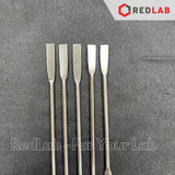 Thìa xúc hóa chất scraper 2 đầu dẹt inox ONELAB 12.5 15 18 20 23 cm, thìa cân, muỗng múc mẫu thí nghiệm, có VAT