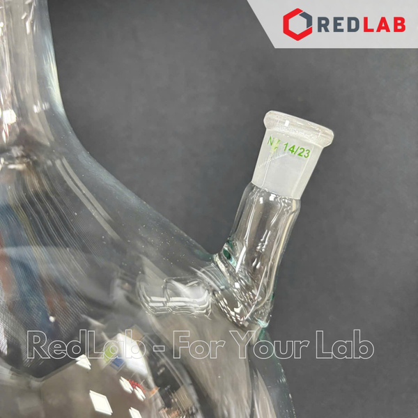 Bình cầu đáy tròn 2 cổ nhám SIMAX Class A 500 1000 2000 4000 ml - 29/32 45/40 cổ phụ 14/23 , có VAT