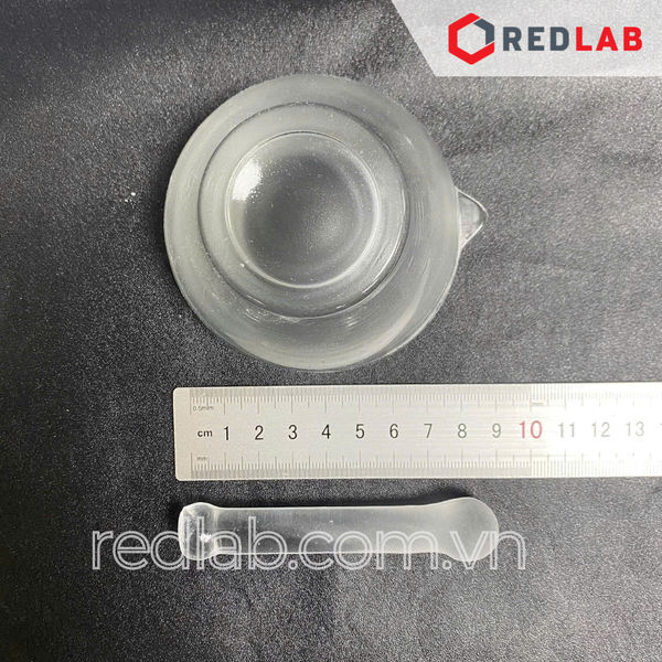 Bộ cối chày thuỷ tinh ONELAB đường kính 75 90 120 150 180 mm, dùng nghiền mẫu thí nghiệm, có VAT