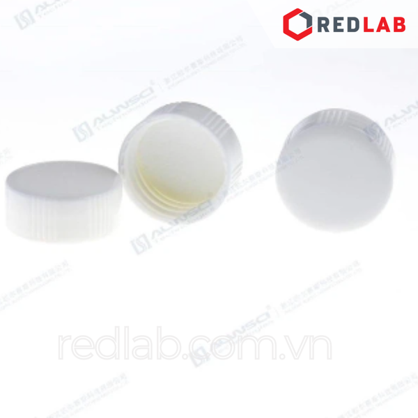 [Bộ 100 cái] ALWSCI Chai thủy tinh vial 30ML 27.5x84mm trắng / nâu + Nắp vặn kín nhựa PP 24-400 septa 1.5mm, có VAT
