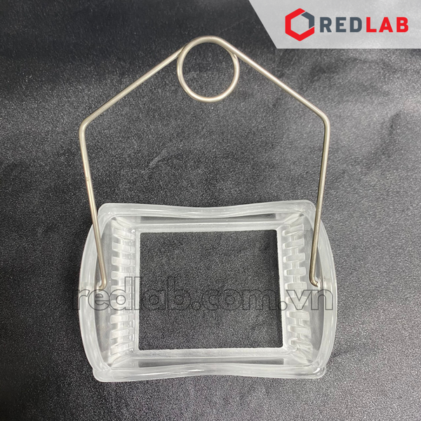 Hộp nhuộm lam kính DINLAB 4 bộ phận: Hộp nhuộm lam + nắp + khay đựng 10 vị trí + tay treo, có bán lẻ, có VAT