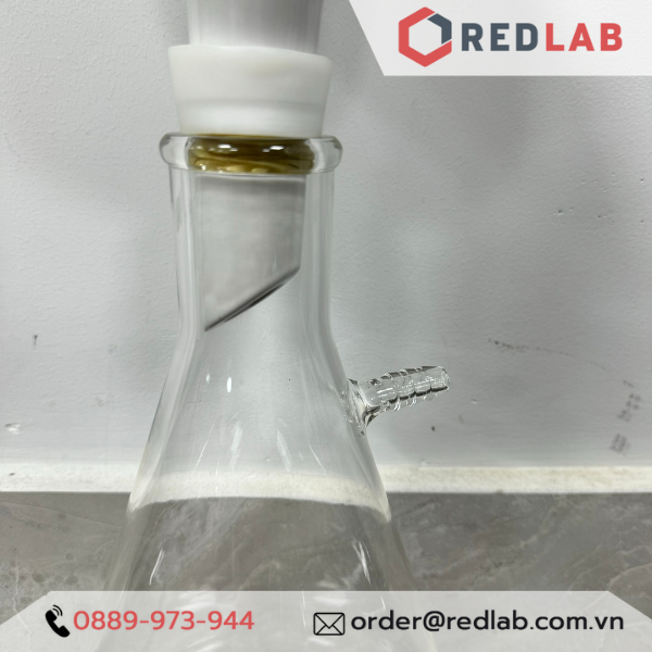 Bình tam giác có vòi ONELAB 250 500 1000 ml 2.5 5 10 20 L, dùng trong bộ lọc hút chân không thí nghiệm, có VAT