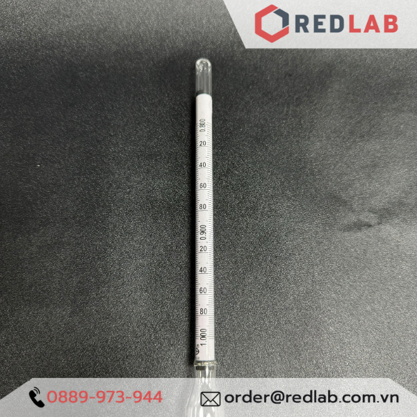 Tỷ trọng kế 0.800-1.000 : 0.002 g/ml Tp 20°C ALLA 3020FG080/20-QP hydrometer, có VAT
