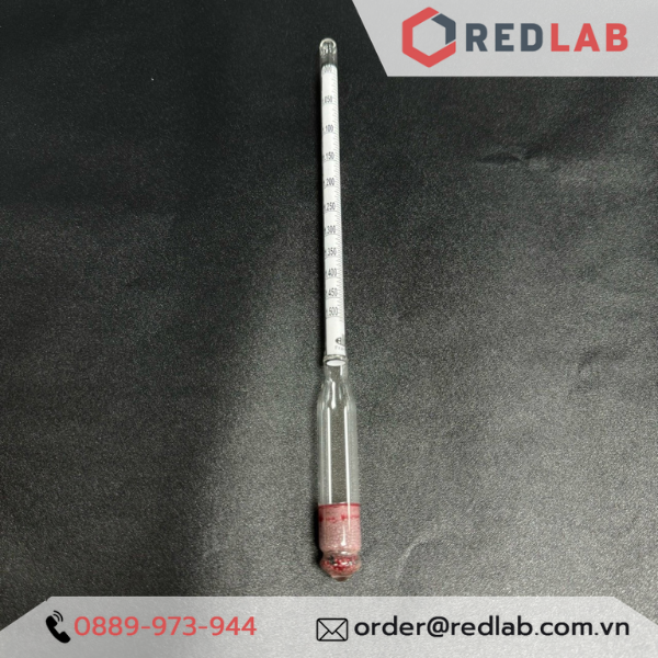 Tỷ trọng kế 1.000-1.500 : 0.005 g/ml Tp 20°C ALLA 3050FG100/20-QP hydrometer, có VAT