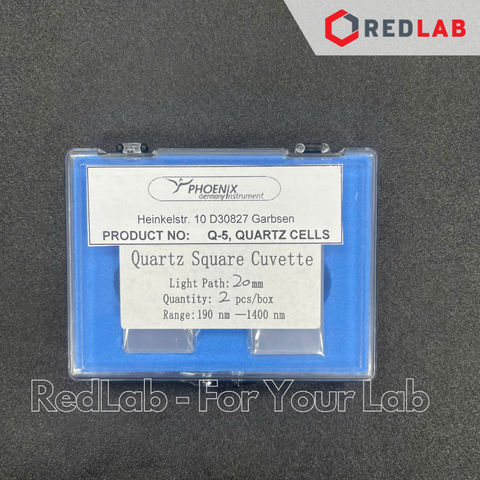 [2 cái] Cuvet Thạch Anh PHOENIX Instrument cho máy quang phổ 10*10 20*10 30*10 50*10 100*10 mm, có VAT