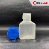 Chai nhựa PP trắng vuông WISD 100 250 500 1000 2000 ml - nắp vặn xanh GL32 GL 45, chịu nhiệt, vạch nổi, có VAT