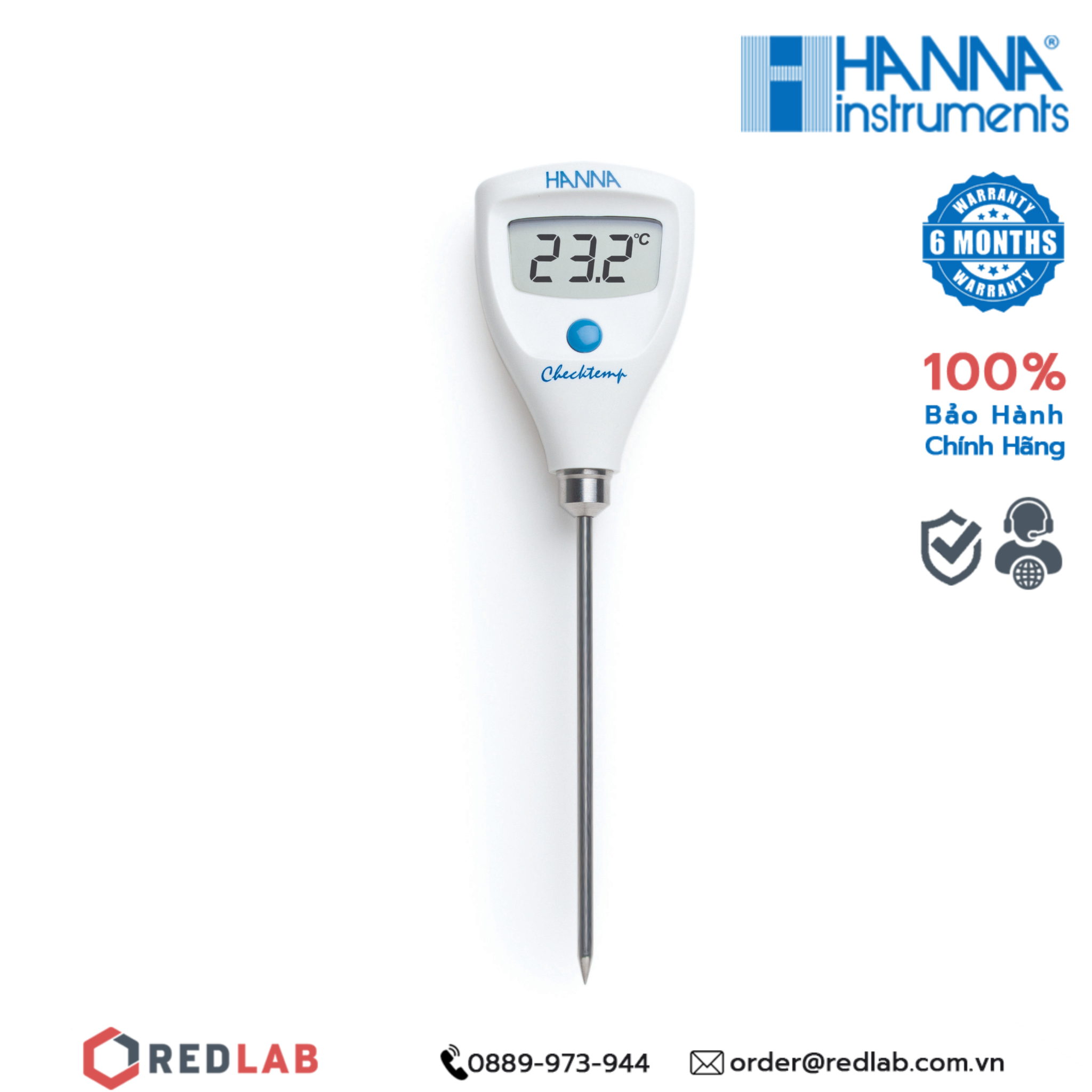 Nhiệt Kế Bỏ Túi Không Dây Nhỏ Gọn Tiện Lợi – Checktemp Hanna HI98501