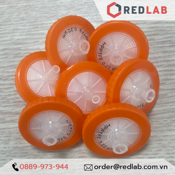Đầu lọc Syringe PTFE đường kính 33mm, lỗ lọc 0.22µm và 0.45µm không tiệt trùng Finetech PTFE033N022I và PTFE033N045I, giá tốt, có VAT