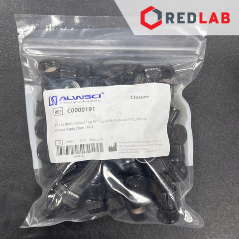 [Bộ 100 cái] ALWSCI Chai thủy tinh vial 5ML 18x40mm trắng / nâu + Nắp vặn kín nhựa PP 15-425, septa 2mm PTFE / silicone - redlab