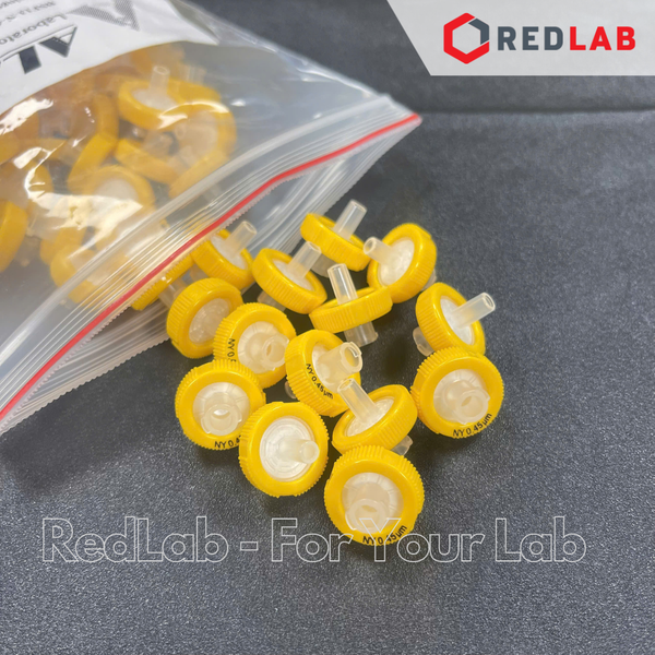 [Gói 100 cái] Đầu lọc Nylon Syringe filter ALAIN 13mm / 25mm, lỗ lọc 0.22um / 0 45um, dùng cho sắc ký HPLC, có VAT