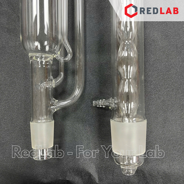 Bộ chiết Soxhlet BIOHALL 100 250 500 1000 ml, gồm bình cầu đáy bằng, thân chiết và sinh hàn bóng, có VAT