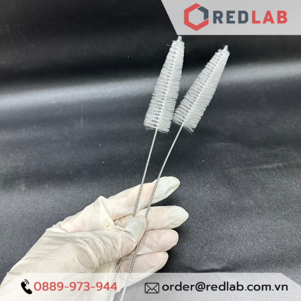 Chổi rửa pipet, buret 45 60 80 cm dạng trụ / dạng thông, cọ rửa dụng cụ thí nghiệm, có VAT