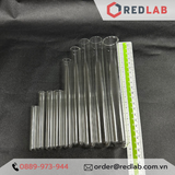 Ống nghiệm trơn không vành ONELAB Ø 12 13 16 18 20 25 30 mm, thuỷ tinh boro 3.3 chịu nhiệt, có VAT