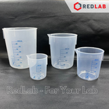 Ca nhựa PP không quai vạch in xanh ONELAB 50 100 250 500 1000 2000 3000 5000 ml, cốc đong thí nghiệm, chịu nhiệt, có VAT