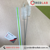 Chổi rửa dụng cụ thí nghiệm 20 30 40 cm trắng / đen, cọ rửa ống nghiệm, ống đong, cốc, chai, bình phòng lab, có VAT