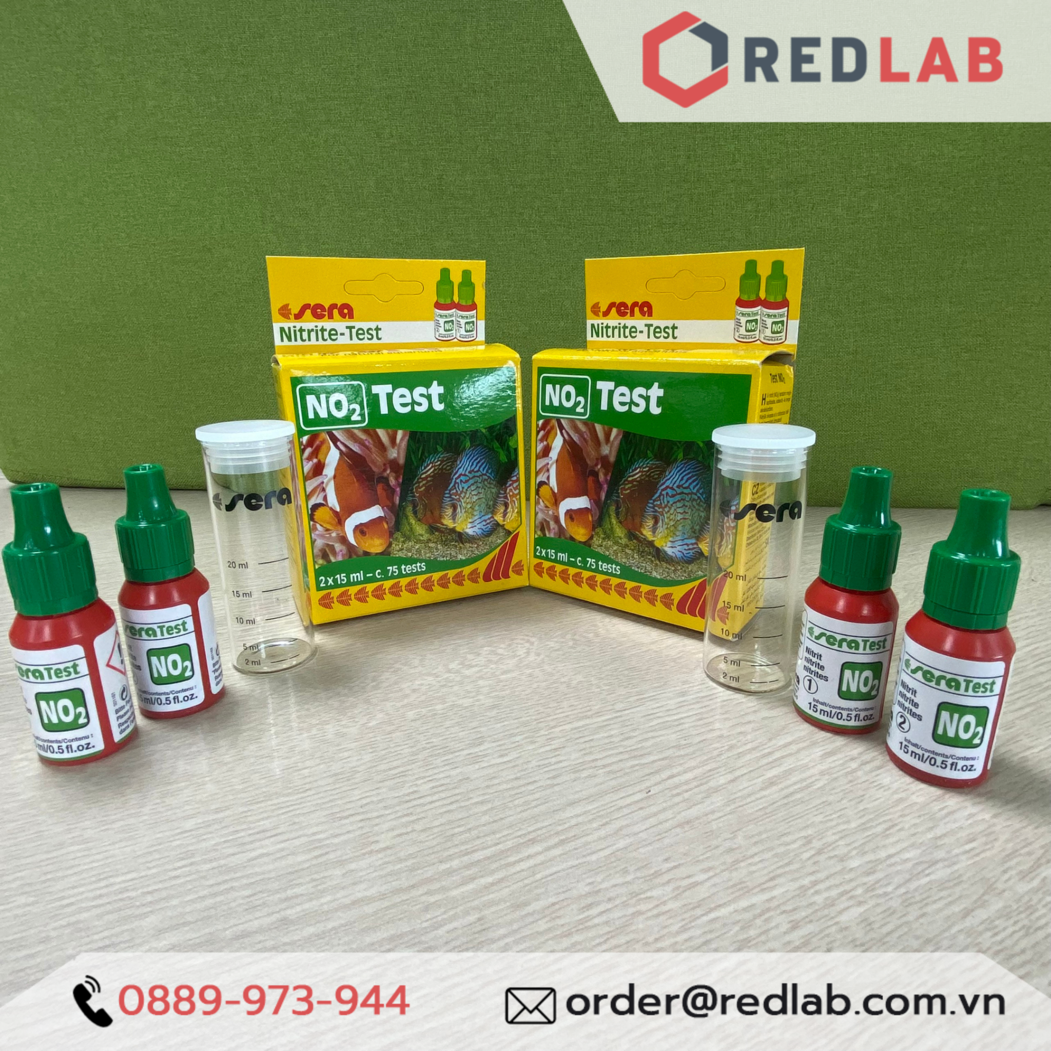 Test NO2 Sera - Xác định nhanh nồng độ Nitrit trong nước – RedLAB Online- store