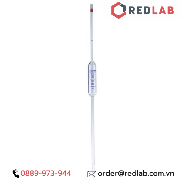 Pipet bầu 1 vạch BIOHALL Class AS 0.5 1 2 3 4 5 6 7 8 9 10 15 20 25 30 40 50 100 ml, chia vạch xanh / nâu, có VAT