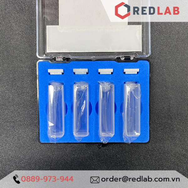 [2 cái] Cuvet thủy tinh PHOENIX Instrument cho máy quang phổ 10*10 20*10 30*10 50*10 100*10 mm, có VAT