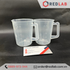 Ca nhựa PP có quai vạch nổi trắng ONELAB 100 250 500 1000 2000 3000 5000 ml, cốc đong thí nghiệm, chịu nhiệt, có VAT