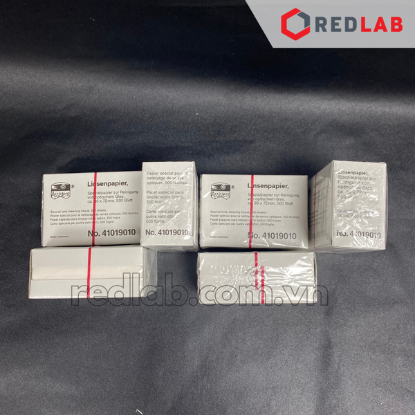 Giấy lau kính hiển vi 90x72mm hãng ASSISTENT, code 41019010 (hộp 500 tờ), có VAT