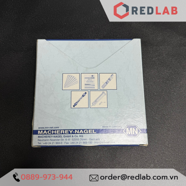 Giấy lọc định tính MN 110mm ISOLAB 106.02.110 Grade 1, tốc độ trung bình, hộp 100 tờ, có VAT