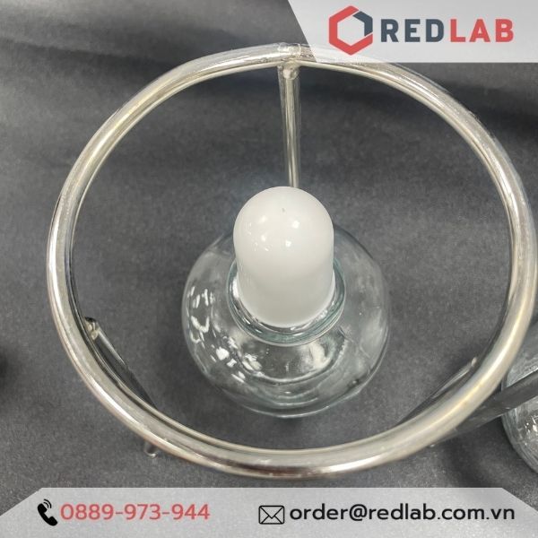 Kiềng nung 3 chân inox Ø 10cm cao 13cm, dùng đun với ngọn lửa đèn cồn trong thí nghiệm, trường học, có VAT