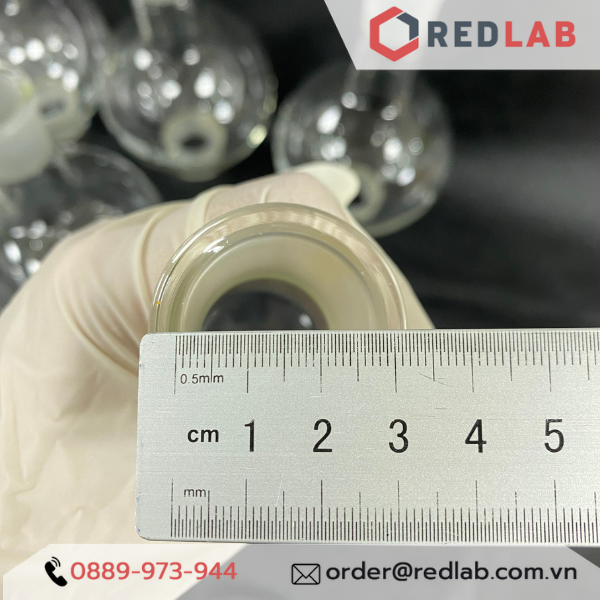 Bình cầu đáy tròn 1 cổ nhám BIOHALL 25 50 100 250 500 ml 1L 2L 3L 5L 10L 20L - 14/23 19/26 24/29 29/32 34/35 45/40 55/44, mark trắng, có VAT