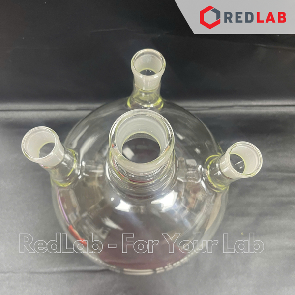 Bình cầu đáy tròn 4 cổ nhám BIOHALL 250 500 1000 ml 2L 5L 10L 20L - 19/26 24/29 29/32 34/35 45/40 55/44, có VAT