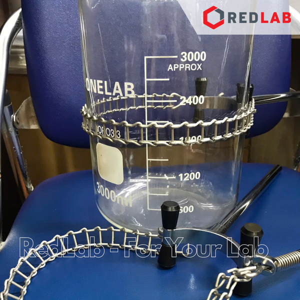 Kẹp giữ cốc Chain Clip ONELAB khẩu độ 40-145mm, giá giữ beaker thí nghiệm dạng dây xích điều chỉnh nhiều kích cỡ, có VAT