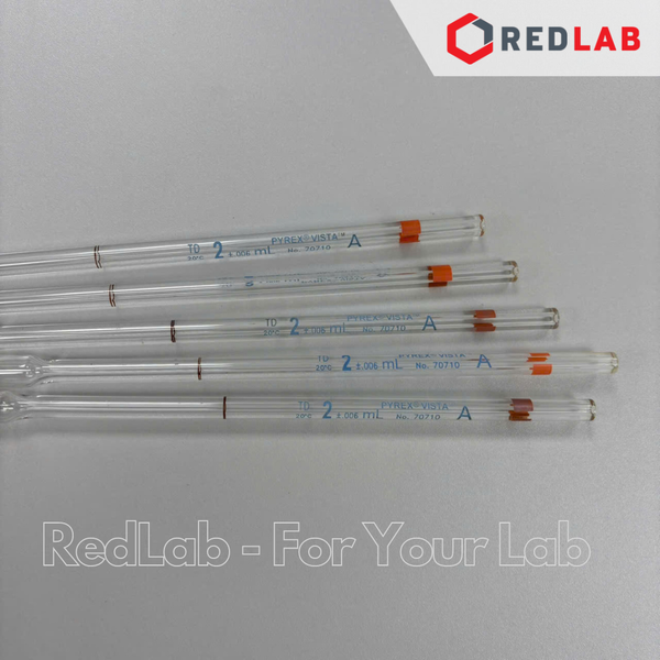 Pipet bầu 1 vạch PYREX Class A 1 2 5 10 ml, thuỷ tinh Borosilicate, có VAT