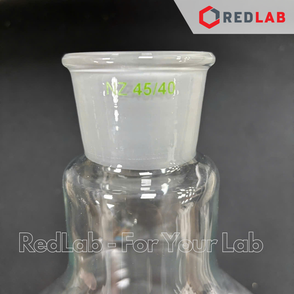 Bình cầu đáy tròn 2 cổ nhám SIMAX Class A 500 1000 2000 4000 ml - 29/32 45/40 cổ phụ 14/23 , có VAT