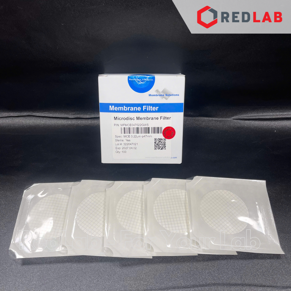 Màng lọc vi sinh MCE kẻ ô 47mm MEMBRANE SOLUTIONS lỗ lọc 0.22um / 0.45um, tiệt trùng từng tờ, membrane filter, có VAT