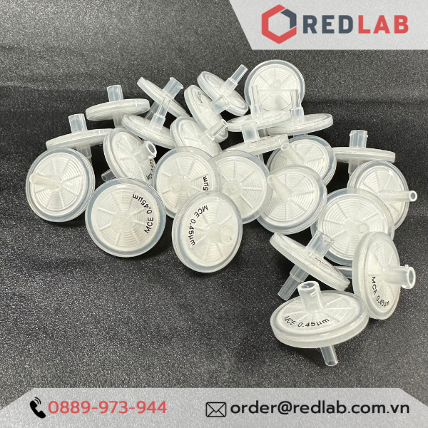 Đầu lọc Syringe MCE đường kính 25mm, lỗ lọc 0.22µm và 0.45µm không tiệt trùng Finetech MCE030N022I và MCE030N045I, giá tốt, có VAT