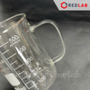 Cốc đốt thuỷ tinh có tay cầm ONELAB 250 500 1000 2000 ml, beaker thí nghiệm có quai chịu nhiệt, có VAT