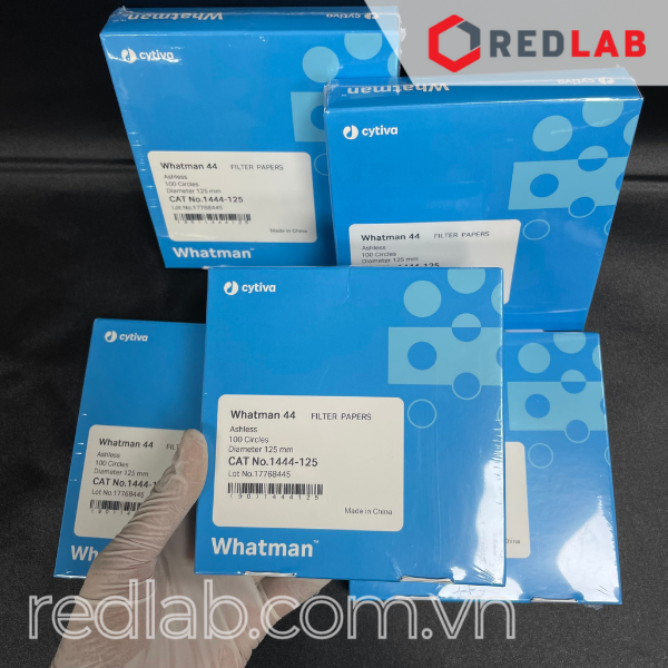 Giấy lọc định lượng 44, chậm 3µm, đường kính 125mm hãng WHATMANN (Cytiva) Cat No 1444-125 (hộp 100 tờ)