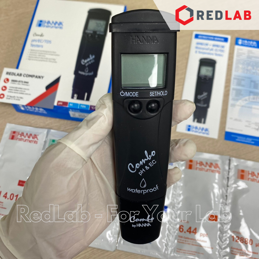 Bút đo pH/Độ dẫn /TDS/Nhiệt Độ (Thang Thấp) Hanna HI98129, giá tốt, có VAT