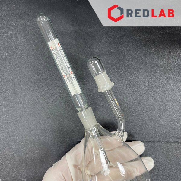 Bình đo tỷ trọng có nhiệt kế BIOHALL 10 25 50 100 ml class A, Pycnometer thuỷ tinh, có VAT