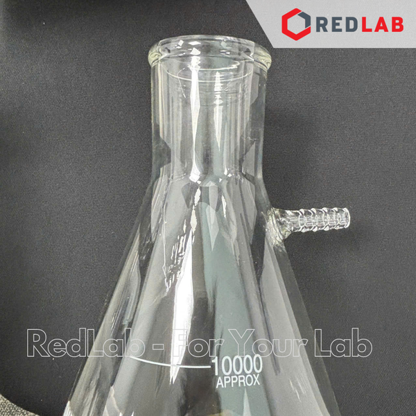 Bình tam giác có vòi ONELAB 250 500 1000 ml 2.5 5 10 20 L, dùng trong bộ lọc hút chân không thí nghiệm, có VAT