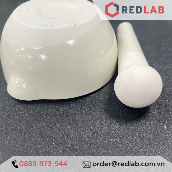 Bộ cối chày sứ ONELAB Ø 60 80 100 130 160 216 305 356 mm, dùng nghiền mẫu thí nghiệm, có VAT