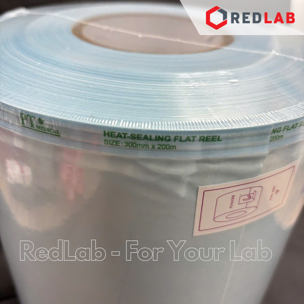 Túi hấp tiệt trùng dạng dẹp PT Medical cuộn 200m x 5 7.5 10 15 20 25 30 35 40 cm, ép vô trùng dụng cụ thí nghiệm, có VAT