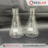 Bình tam giác cổ hẹp DURAN Class A 50 100 150 200 250 300 500 800 ml, 1 2 3.5 5 L, Narrow neck Erlenmeyer, có VAT